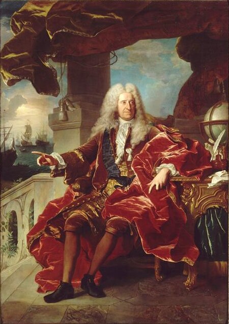 Portrait de Samuel Bernard, par Hyacinthe Rigaud 1726 - Château de Versailles